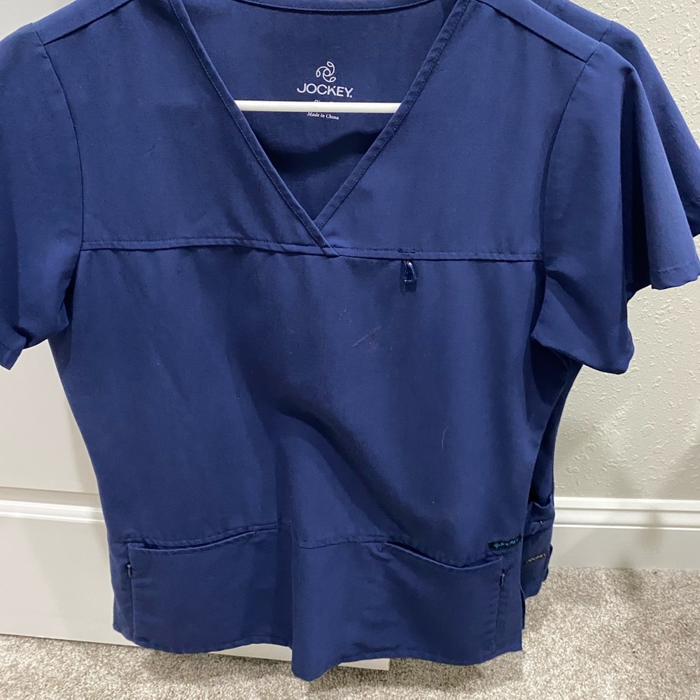 Navy scrub tops size small and M